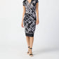 Joseph Ribkoff - Abstract Check Print Dress
