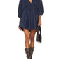 Free People - PORTIA DENIM MINI DRESS