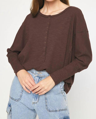 Entro - Ribbed Henley Top