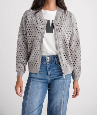 Elan - Crochet Zip Cardigan