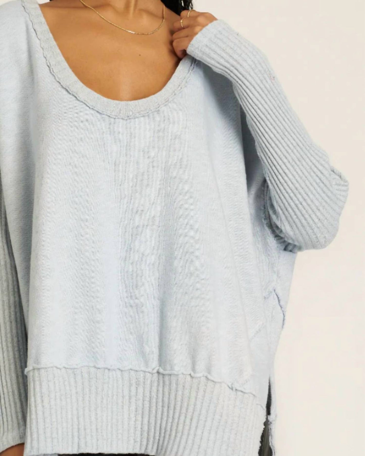 Project Social T - Quinn Mixed Fabric Pullover