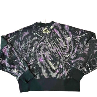 Adidas - Women's Patterned Crew Neck Pullover Sweatshirt