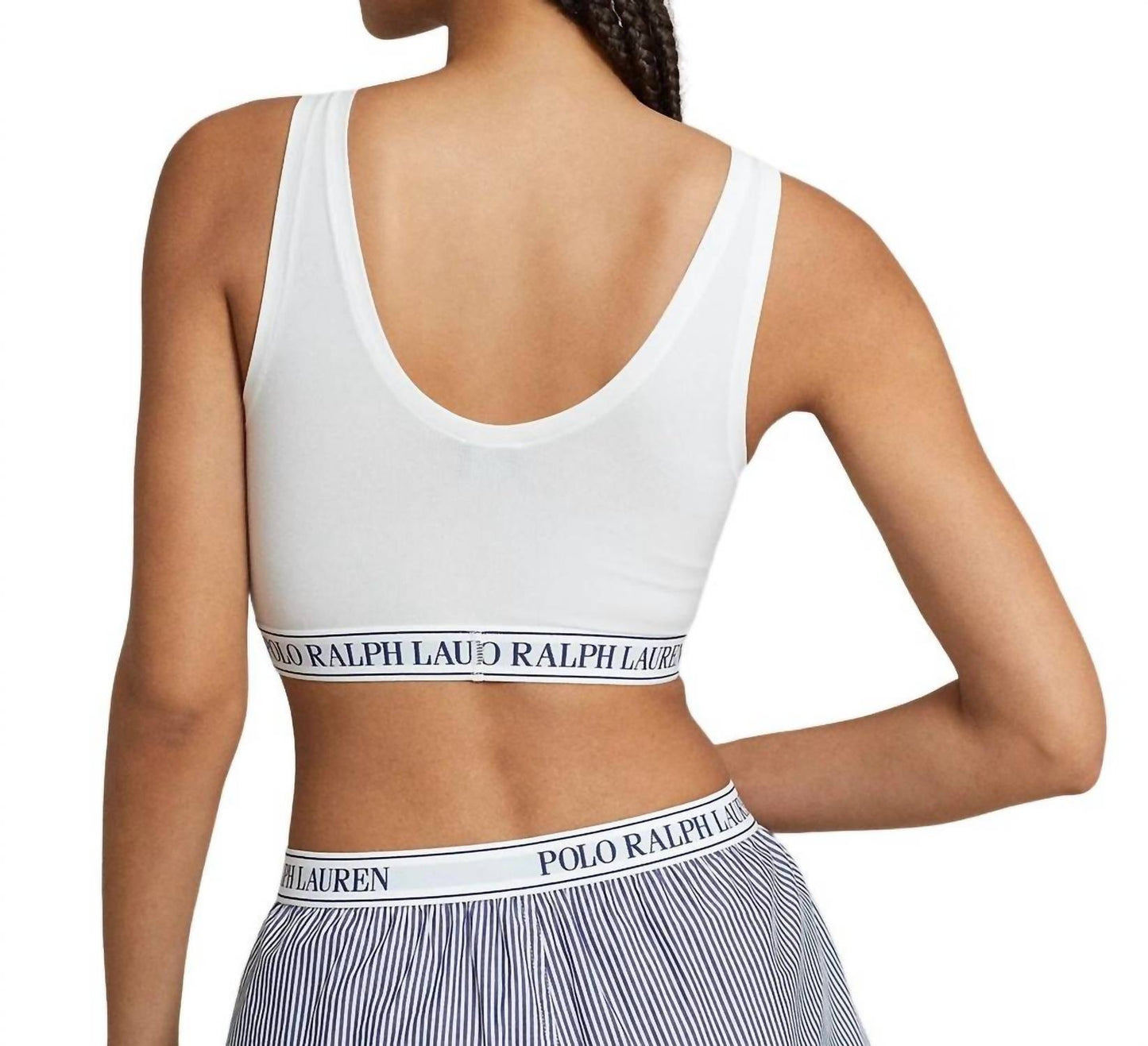 Polo Ralph Lauren - Repeat-Logo Scoop Cropped Tank