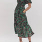 Entro - Floral Tiered Midi Dress