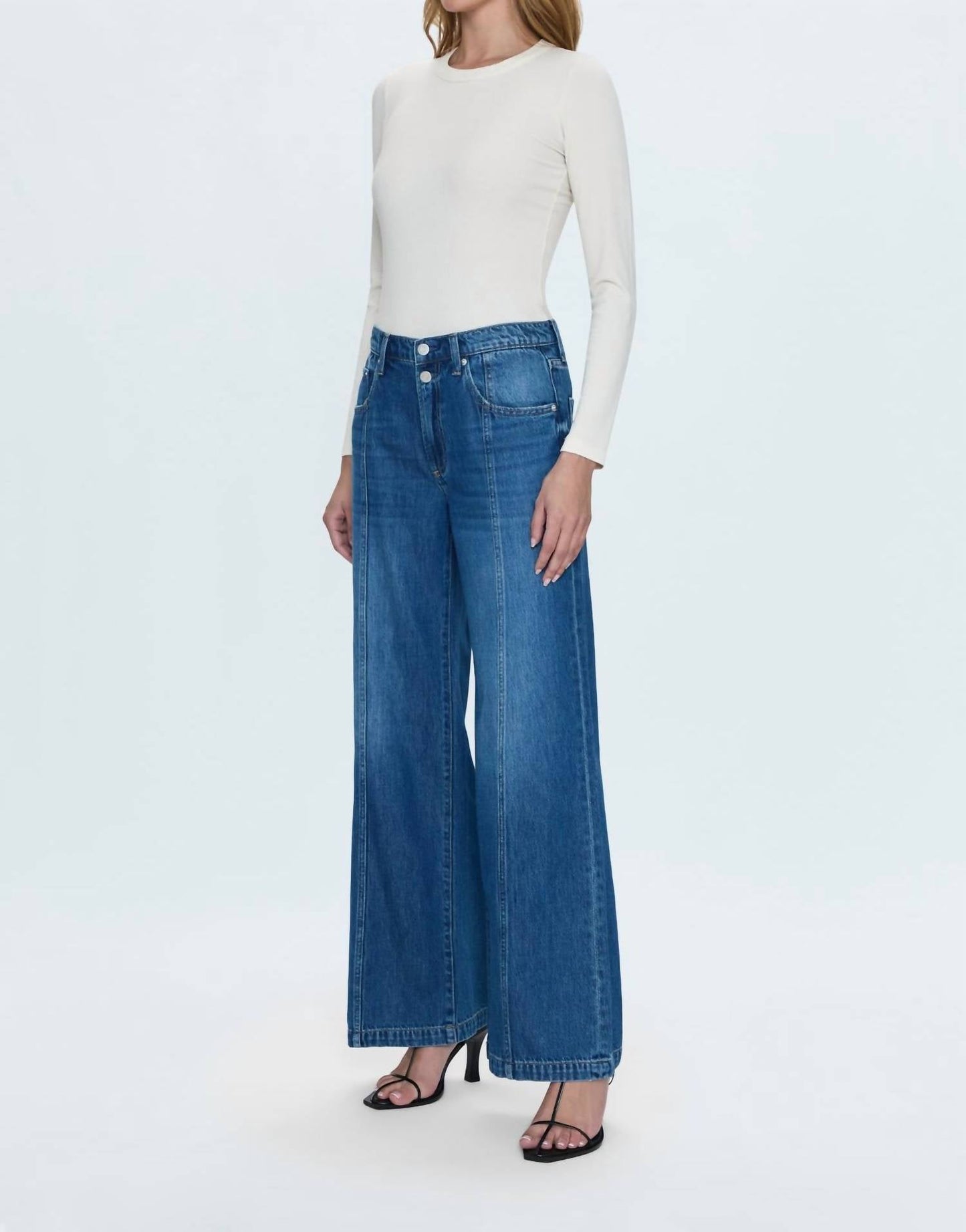 Pistola - Jaydn Low Slung Palazzo Jeans