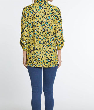 Multiples - Animal Print Woven Shirt