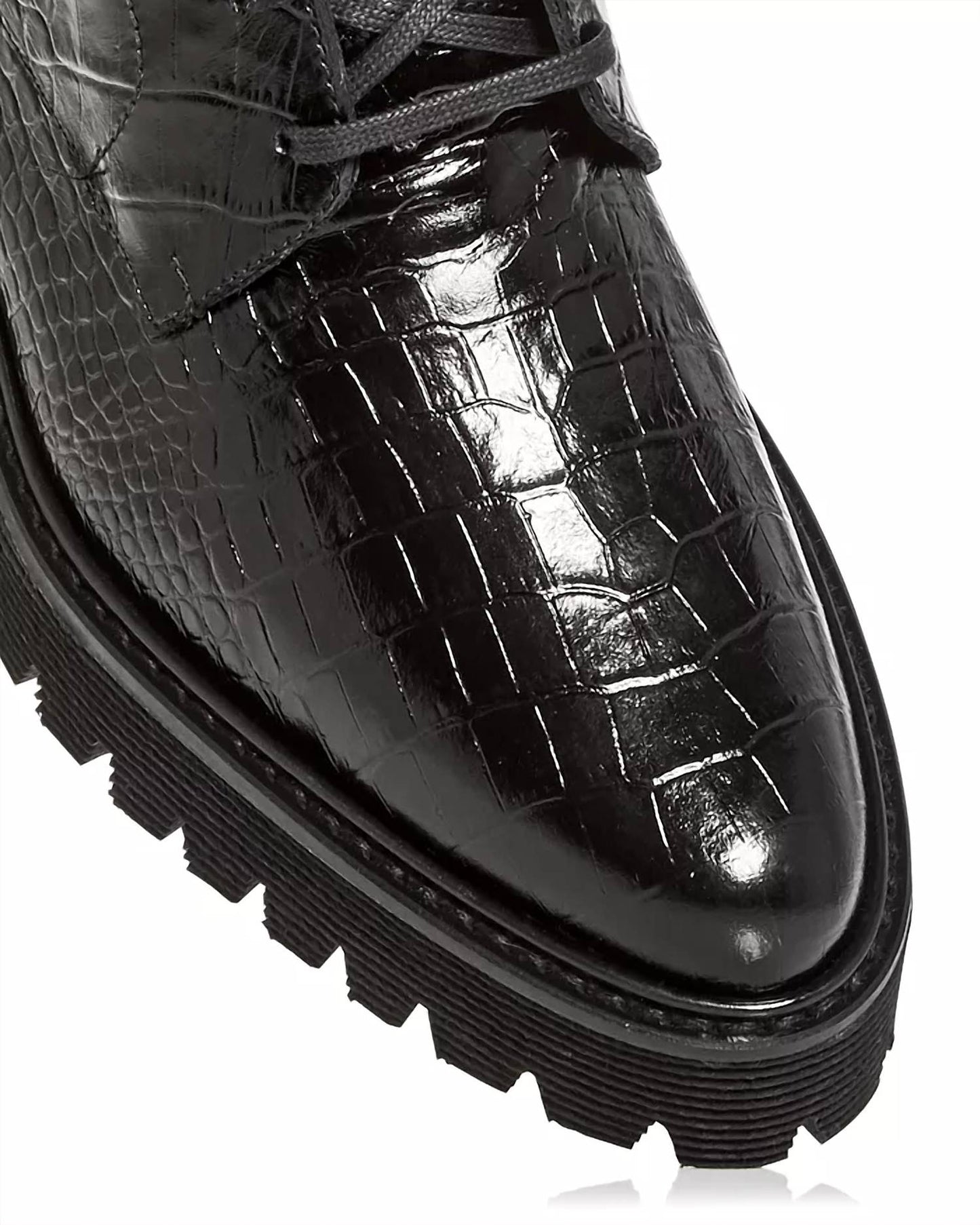 Freda Salvador - Women's Emi Croc-embossed Platform Booties