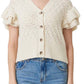 Habitual - Double Ruffle Sleeve Cardigan