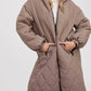 Bluivy - Longline Quilted Puffer Jacket