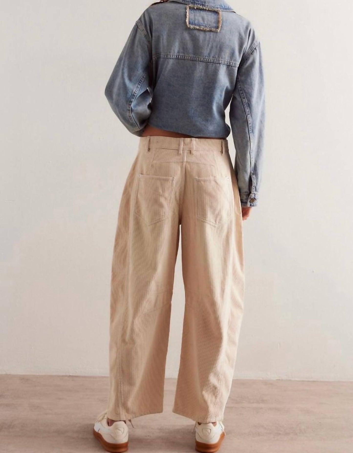 Free People - Good Luck Mid-rise Cord Barrel Jeans