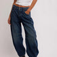 Free People - Good Luck Mid Rise Barrel Jeans