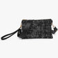 Jen & Co. - Tweed Crossbody Wristlet Clutch