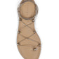 Amanu - Women's Serengeti Strappy Ankle Tie Sandal