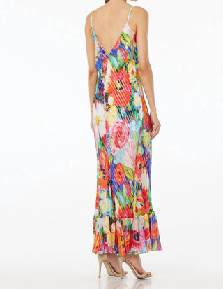 Qishma - Floral Sleeveless Maxi Slip Dress