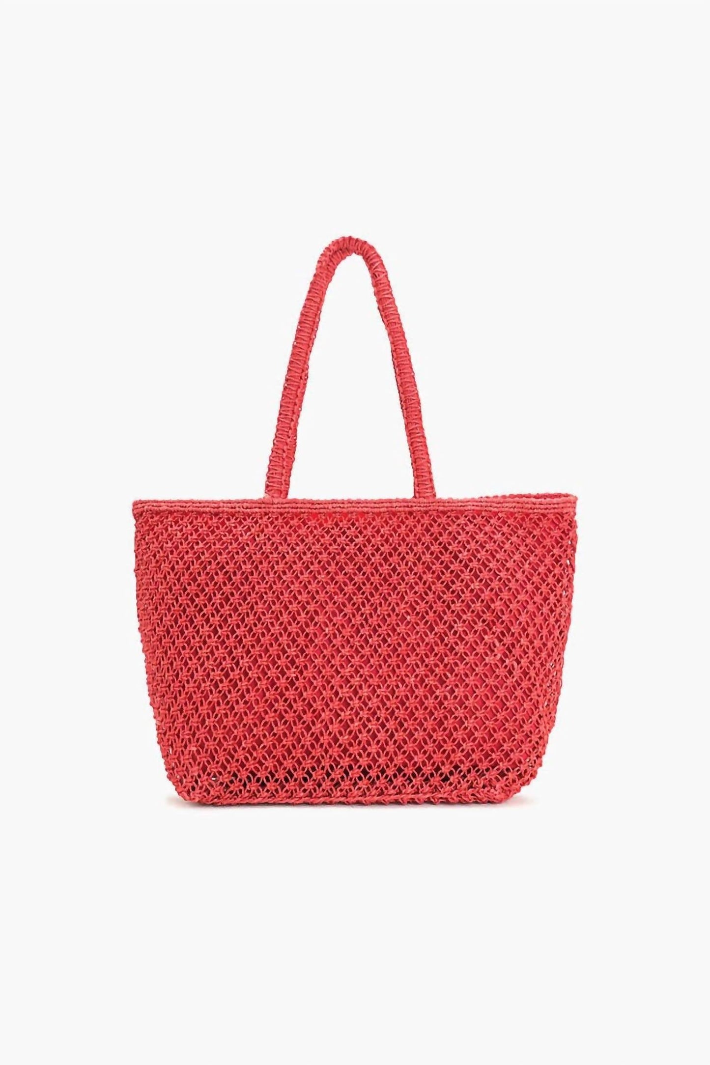 America & Beyond - Women's Ciao Bella Beaded Macrame Jute Tote Bag