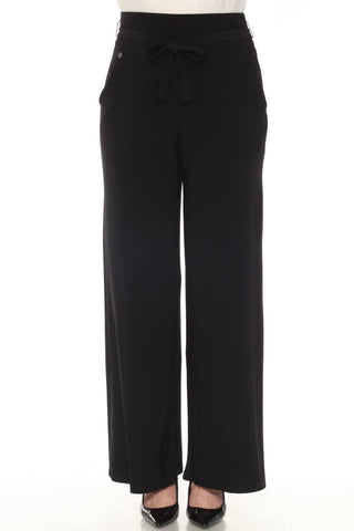 Joseph Ribkoff - Belted Pull On Wide Leg Pants