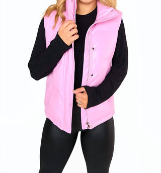 Buddylove - Helen Vegan Leather Puffer Vest