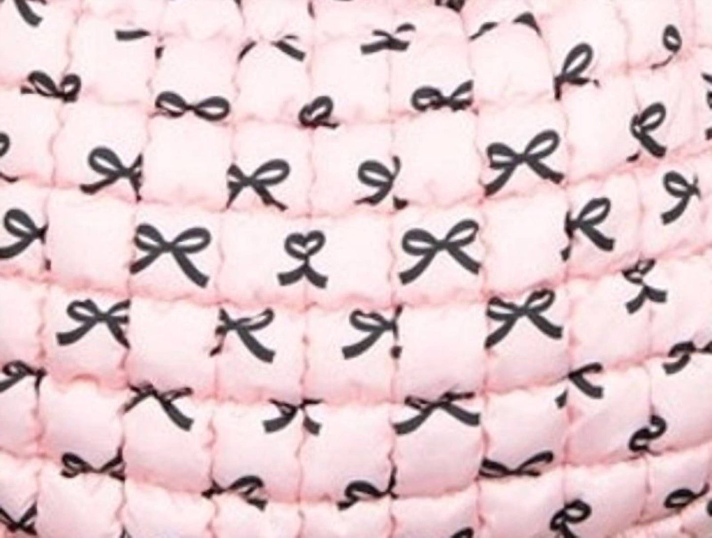 Katydid - Women's Coquette Bows Oversized Slouchy Tote Bag