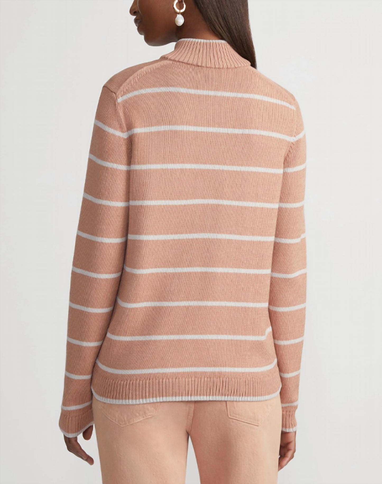 Lafayette 148 - Stripe Fitted Bomber Jacket