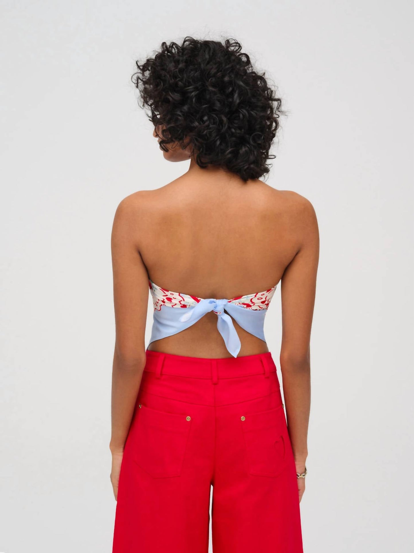 For Love & Lemons - I Love You Scarf Top