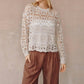 Bella Dahl - Crochet Crew Neck Sweater