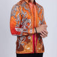 Barabas - Floral Exquisite Rhinestone Long Sleeve Shirt