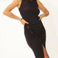 Project Social T - Lana Fitted Asymmetrical Ruched Tank Dress