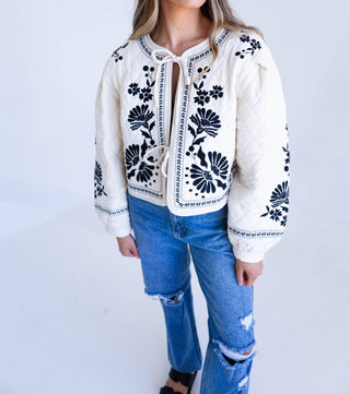 Mable - Embroidered Quilted Jacket