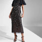 Adrianna Papell - Beaded Knit Mesh Sequin Dress