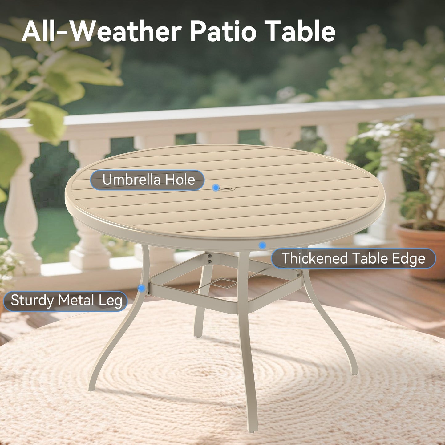 7 Pieces Patio Dining Set