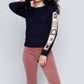 Charlie B - CROCHET SLEEVE SWEATER