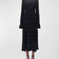 Jonathan Simkhai - Arielle Long Sleeve Mock Neck Midi Dress