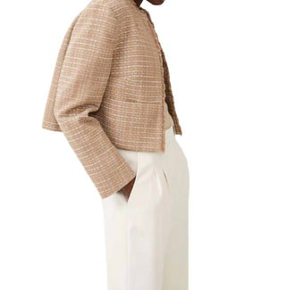 French Connection - Effie Boucle Collarless Blazer