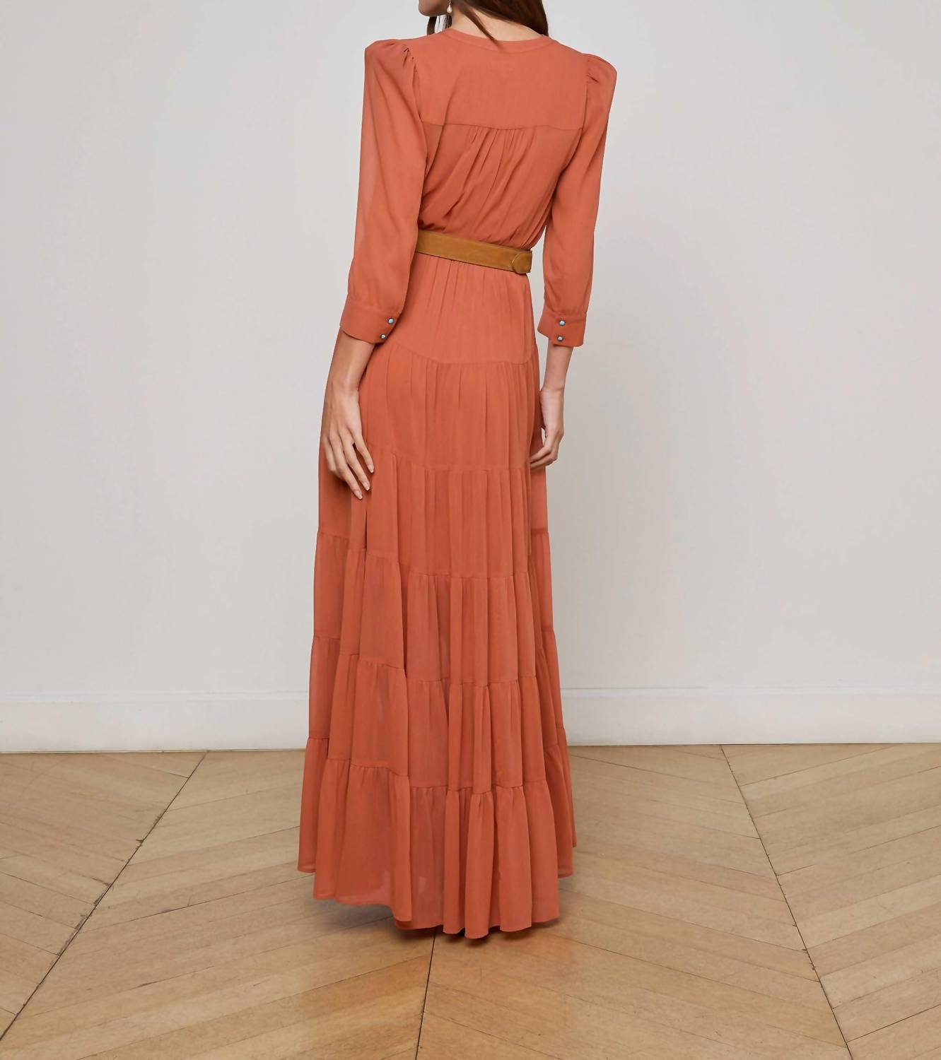 L'Agence - Seraphina Tiered Maxi Dress