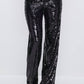 Good American - SEQUIN WIDE LEG PANTS
