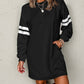 Dear Lover - Contrast Banded Sleeve Sweatshirt Dress