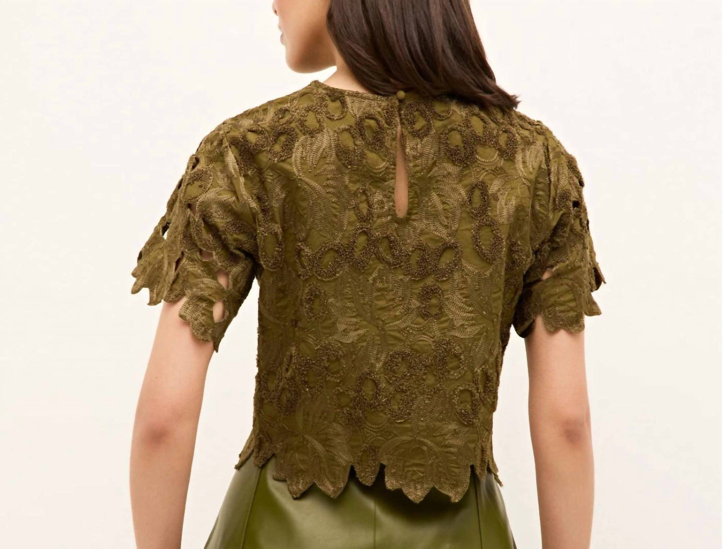 Marie Oliver - Peplumi Textured Top