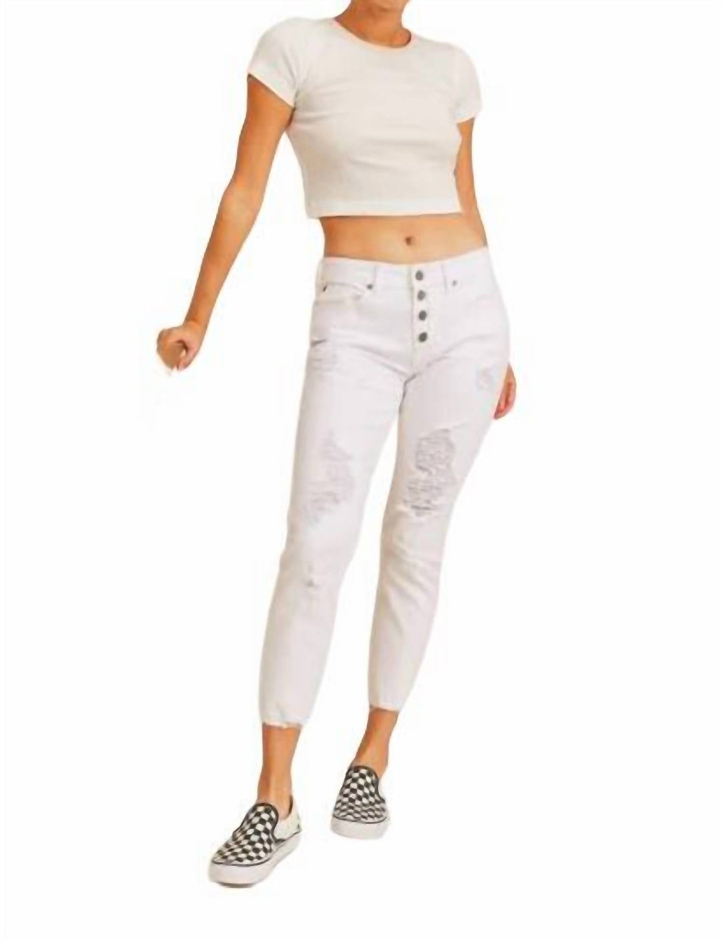 Jbd. - Destroyed Ankle Skinny Boyfriend Jean