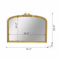 40.2' x 29.9' Baroque Style Gold Arch Mirror