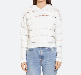 Autumn Cashmere - Solid Pointelle Hoodie