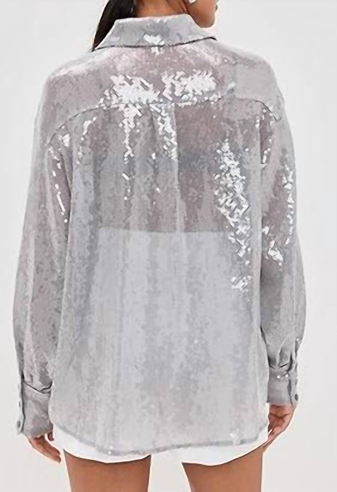 Free People - Margarita Button Down Sparkle Shirt