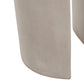 Outdoor MGO Round U-Shape Side Table Light Grey