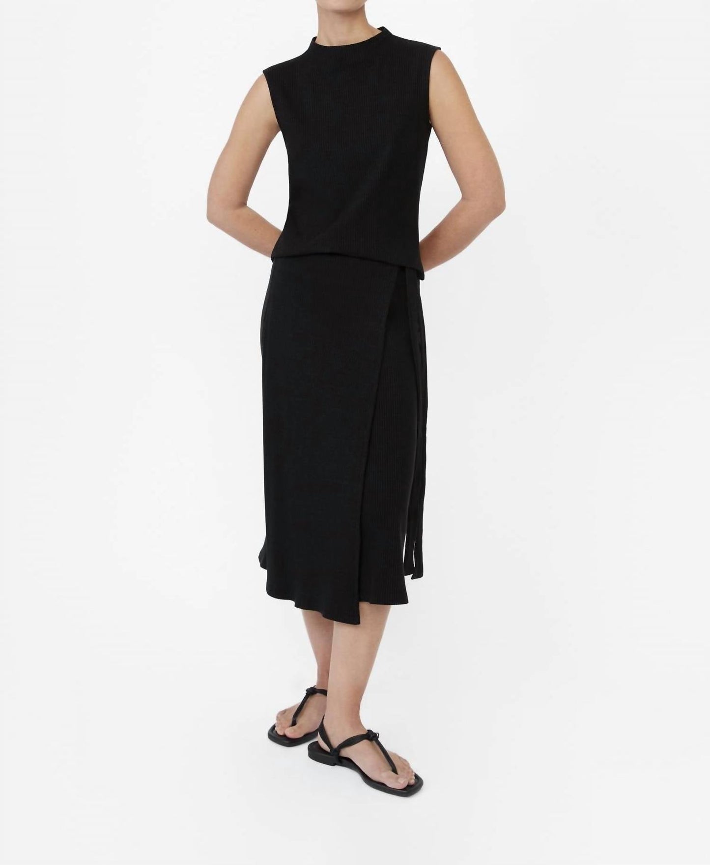 Dāl The Label - Rib Knit Wrap Skirt