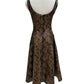 7 For All Mankind - Snake Faux Leather Square Neck Sleeveless Midi Dress