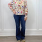 &Merci - Everly Floral Smock Neck Blouse