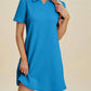 Double Take - Textured Short Sleeve Dress