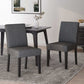 Contemporary Dining Chair With Upholstered Seating and Tapered Legs