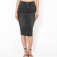 Judy Blue - High Waist Rhinestone Embellished Midi Skirt