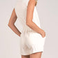 Elan - Collared Sleeveless Romper