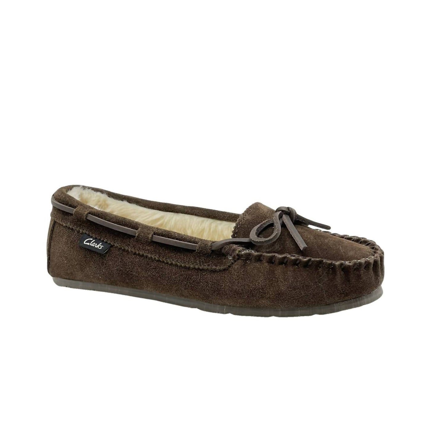 Clarks - Women's Suede Moccasin Slipper